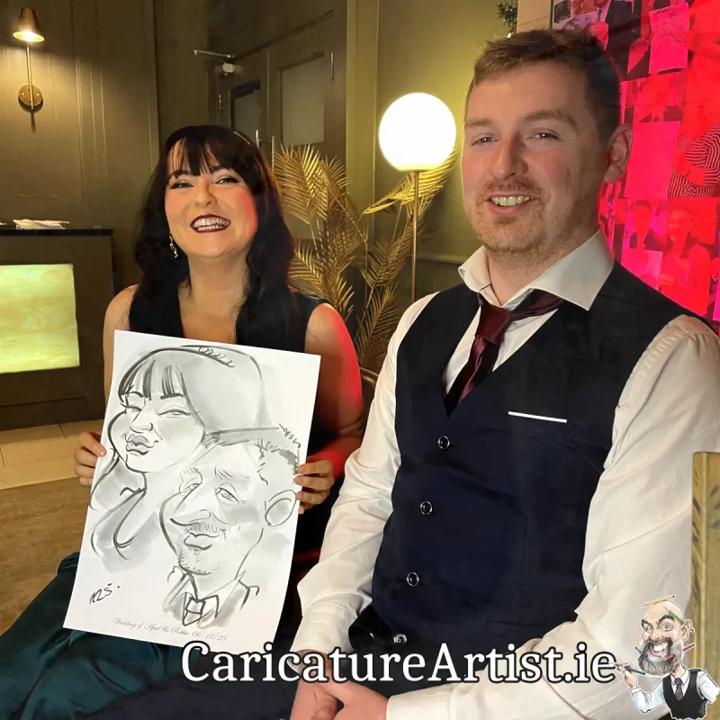 Shamrock Lodge Hotel Wedding Entertainment Irish Caricature Artist Allan Cavanagh (2)