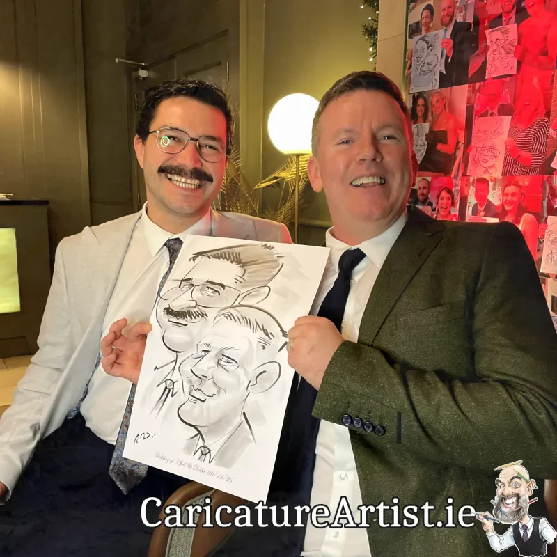 Shamrock Lodge Hotel Wedding Entertainment Irish Caricature Artist Allan Cavanagh (3)