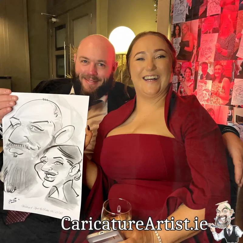 Shamrock Lodge Hotel Wedding Entertainment Irish Caricature Artist Allan Cavanagh (4)
