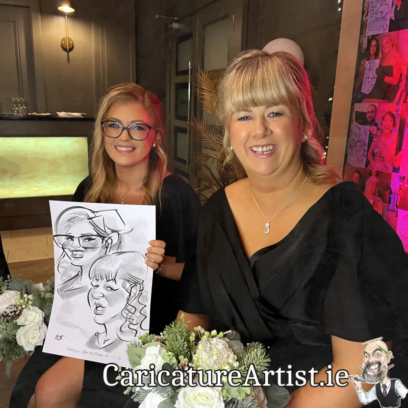 Shamrock Lodge Hotel Wedding Entertainment Irish Caricature Artist Allan Cavanagh (5)