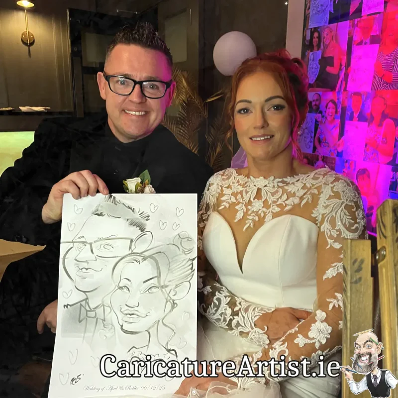 Shamrock Lodge Hotel Wedding Entertainment Irish Caricature Artist Allan Cavanagh (6)