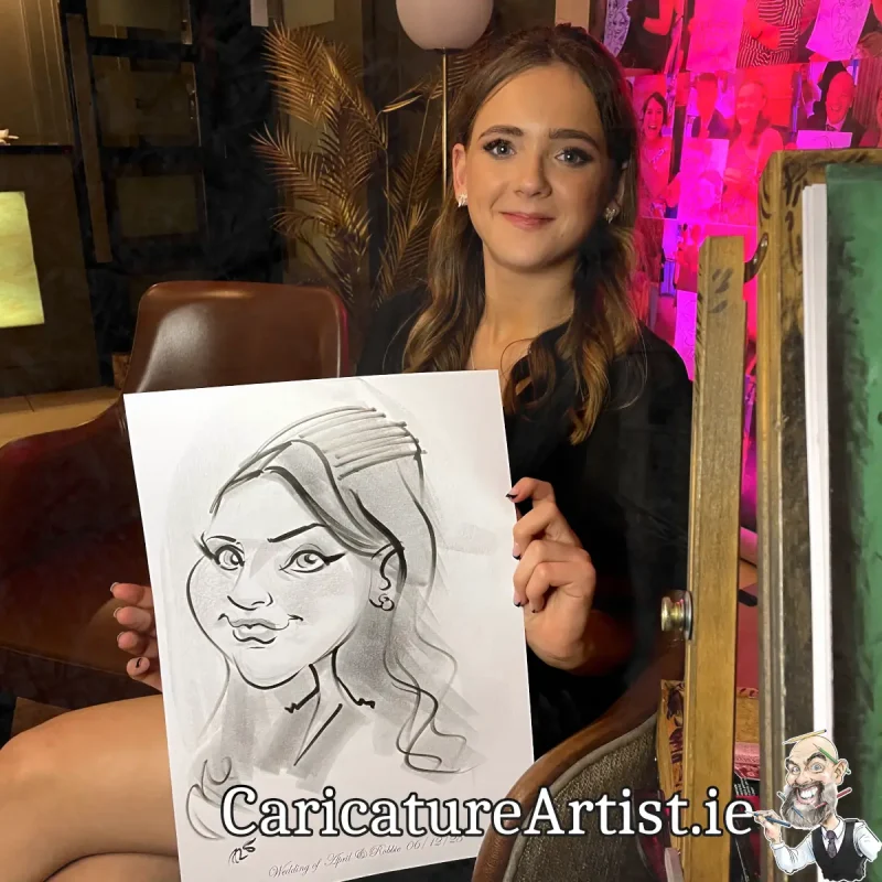 Shamrock Lodge Hotel Wedding Entertainment Irish Caricature Artist Allan Cavanagh (7)