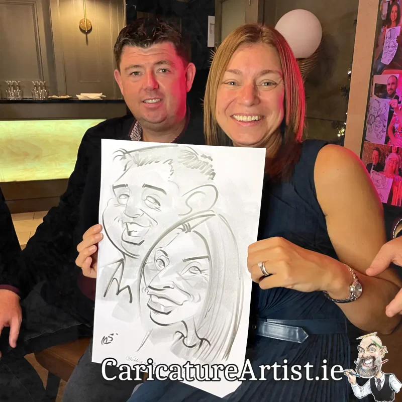 Shamrock Lodge Hotel Wedding Entertainment Irish Caricature Artist Allan Cavanagh (8)