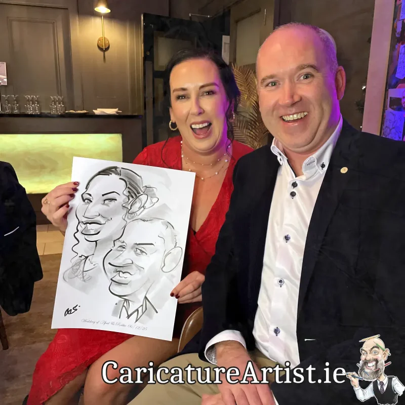 Shamrock Lodge Hotel Wedding Entertainment Irish Caricature Artist Allan Cavanagh (9)