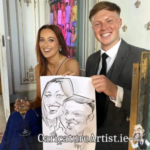 Wells House Wedding Photos Wexford Live Caricatures Allan Cavanagh (1)