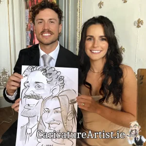 Wells House Wedding Photos Wexford Live Caricatures Allan Cavanagh (10)