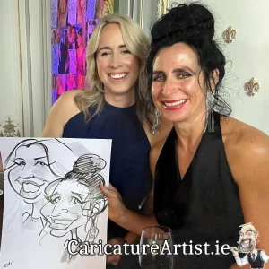 Wells House Wedding Photos Wexford Live Caricatures Allan Cavanagh (12)