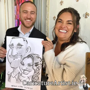 Wells House Wedding Photos Wexford Live Caricatures Allan Cavanagh (14)