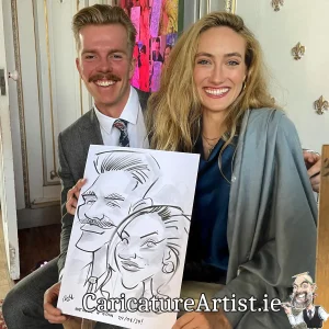 Wells House Wedding Photos Wexford Live Caricatures Allan Cavanagh (15)