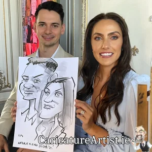 Wells House Wedding Photos Wexford Live Caricatures Allan Cavanagh (16)