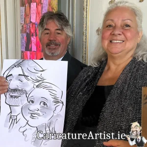 Wells House Wedding Photos Wexford Live Caricatures Allan Cavanagh (17)