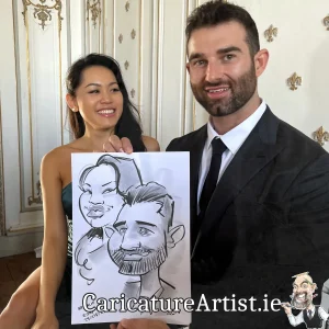 Wells House Wedding Photos Wexford Live Caricatures Allan Cavanagh (18)