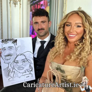 Wells House Wedding Photos Wexford Live Caricatures Allan Cavanagh (3)