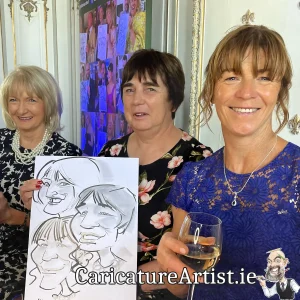 Wells House Wedding Photos Wexford Live Caricatures Allan Cavanagh (5)