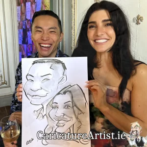 Wells House Wedding Photos Wexford Live Caricatures Allan Cavanagh (6)