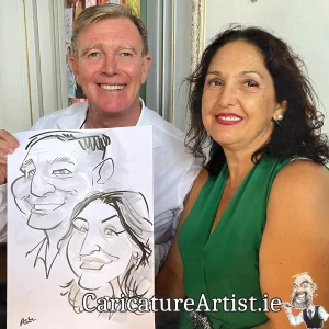 Wells House Wedding Photos Wexford Live Caricatures Allan Cavanagh (8)