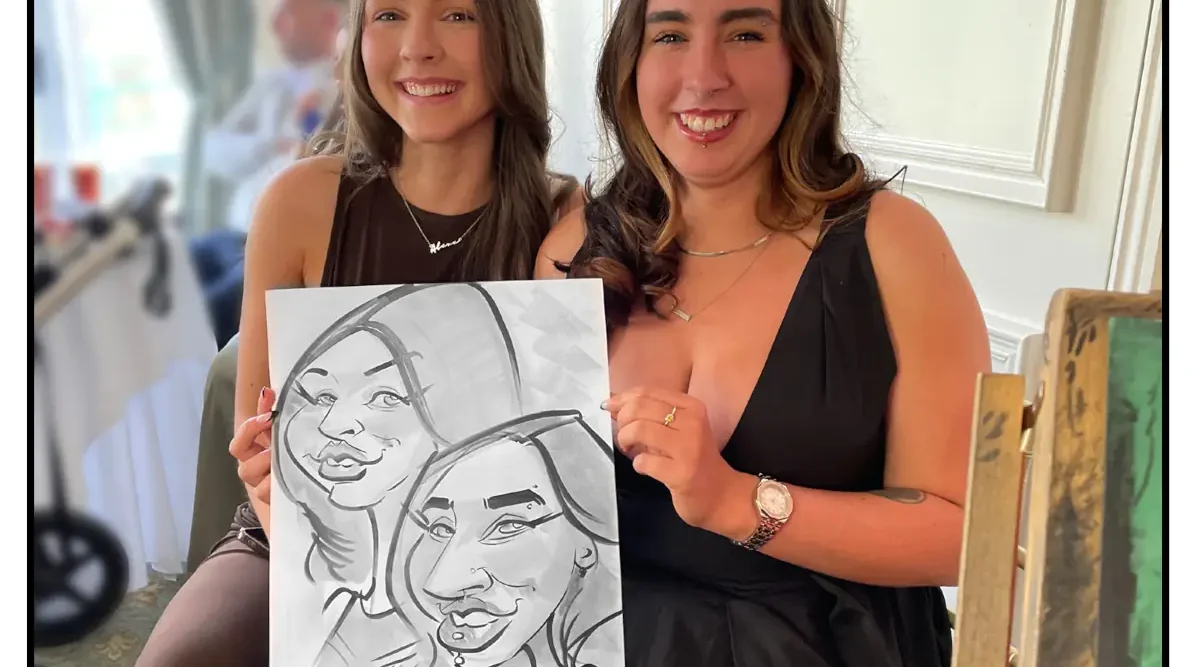 Keadeen Hotel Wedding Entertainment Caricature Artist Kildare