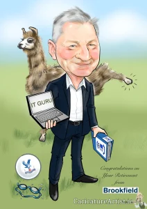 Retirement Gifts Ireland Caricature Artist Allan Cavanagh Caricatures Ireland
