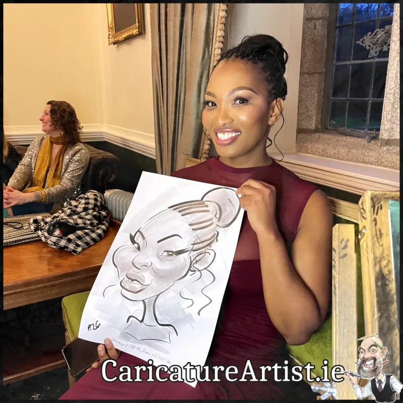 Waterford Castle Wedding Photos Caricatures by Allan Cavanagh (3)