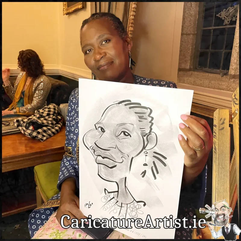 Waterford Castle Wedding Photos Caricatures by Allan Cavanagh (4)