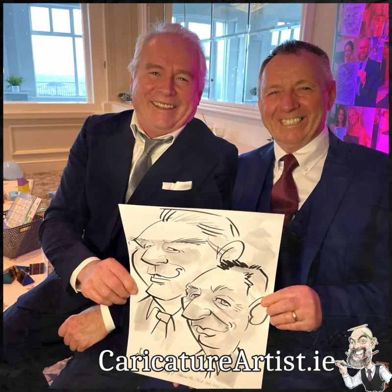 Wedding Entertainment Galway Live Caricatures in the Connemara Coast Hotel (2)
