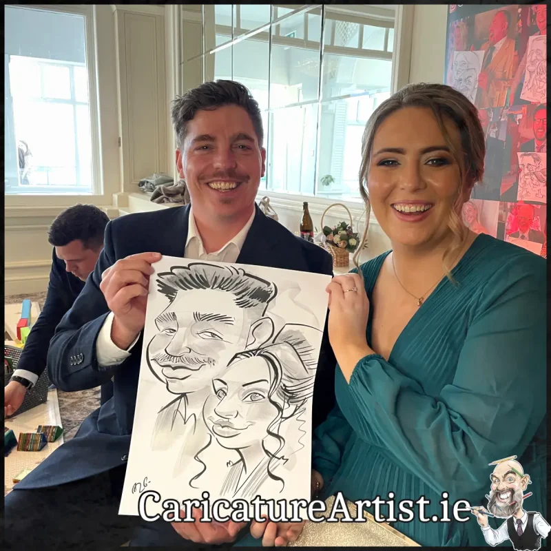 Wedding Entertainment Galway Live Caricatures in the Connemara Coast Hotel (9)