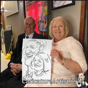 Wedding Ideas Galway Live Caricatures in Clayton Hotel by Allan Cavanagh (20)