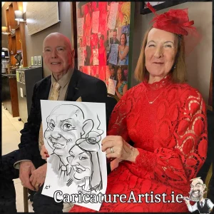 Wedding Ideas Galway Live Caricatures in Clayton Hotel by Allan Cavanagh (21)