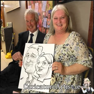 Wedding Ideas Galway Live Caricatures in Clayton Hotel by Allan Cavanagh (7)