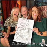 Wedding at The Leinster Dublin 2 Live Caricatures by Allan Cavanagh (13)