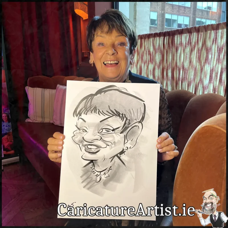 Wedding at The Leinster Dublin 2 Live Caricatures by Allan Cavanagh (3)