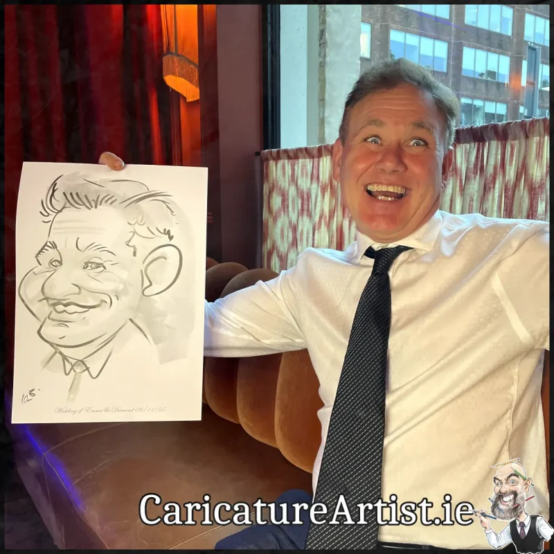 Wedding at The Leinster Dublin 2 Live Caricatures by Allan Cavanagh (5)