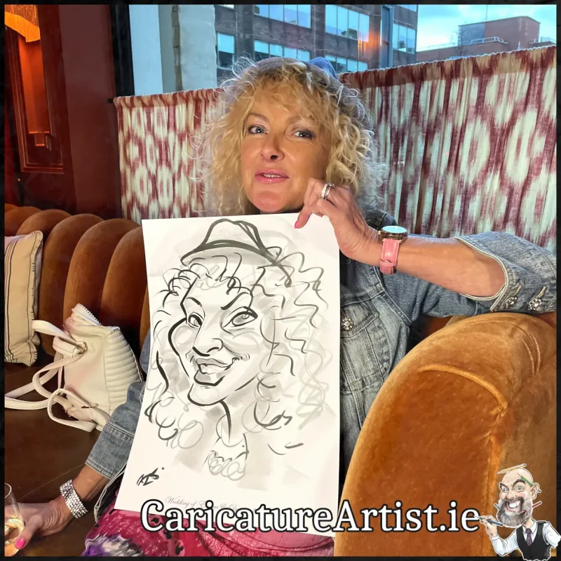 Wedding at The Leinster Dublin 2 Live Caricatures by Allan Cavanagh (8)