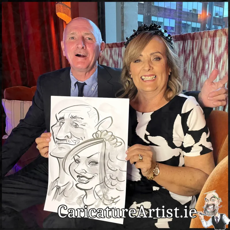 Wedding at The Leinster Dublin 2 Live Caricatures by Allan Cavanagh (9)