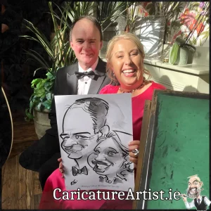 Ballyseede Kerry Wedding Entertainment Live Caricatures Drinks Reception Allan Cavanagh (6)
