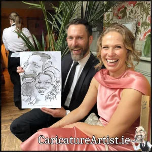 Ballyseede Kerry Wedding Entertainment Live Caricatures Drinks Reception Allan Cavanagh (9)