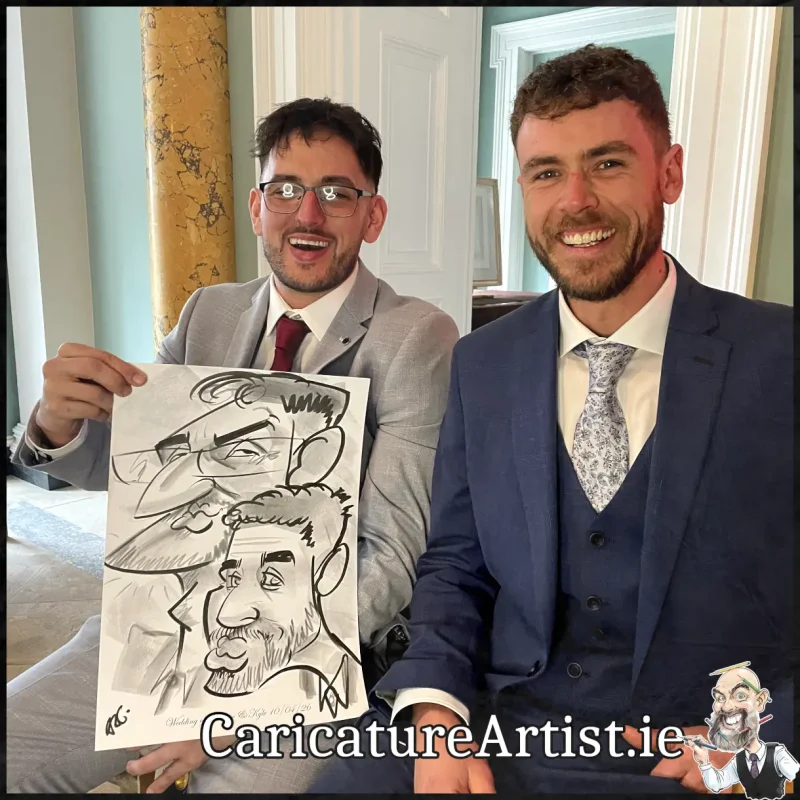 Fota House Wedding Photos (1) Caricature Artist Cork Allan Cavanagh