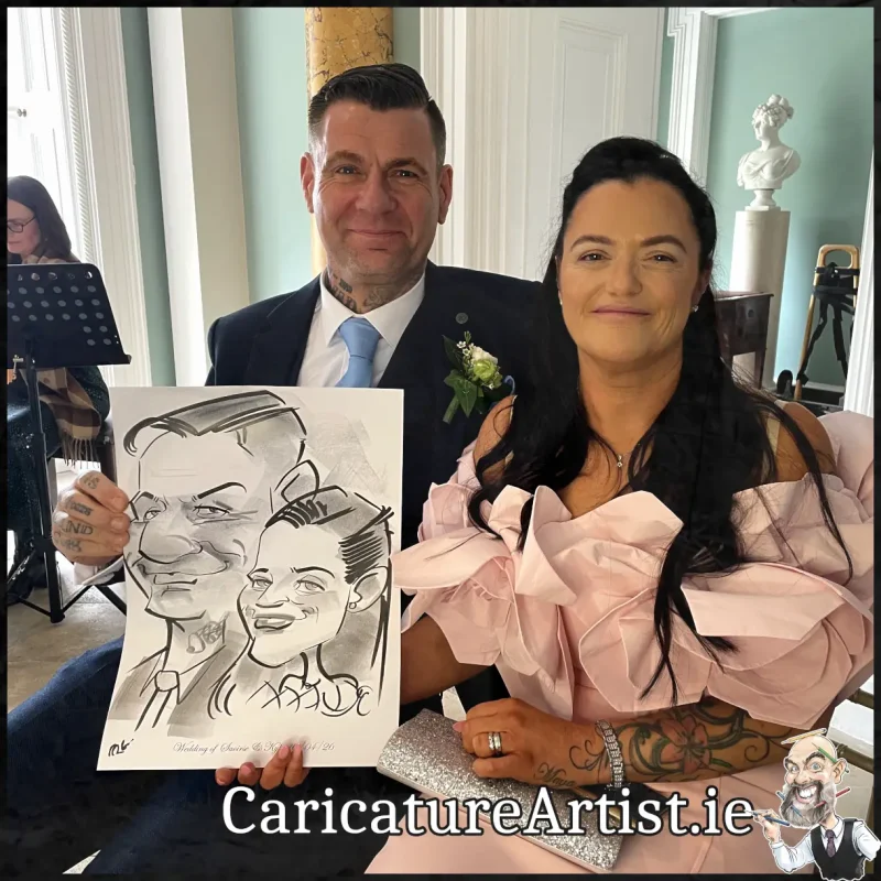 Fota House Wedding Photos (4) Caricature Artist Cork Allan Cavanagh