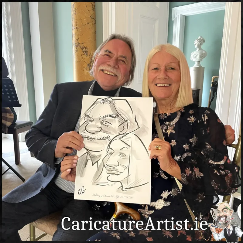 Fota House Wedding Photos (6) Caricature Artist Cork Allan Cavanagh