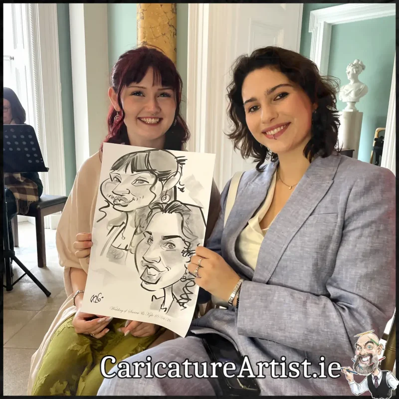 Fota House Wedding Photos (7) Caricature Artist Cork Allan Cavanagh