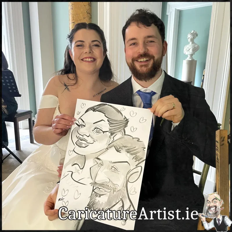 Fota House Wedding Photos (8) Caricature Artist Cork Allan Cavanagh