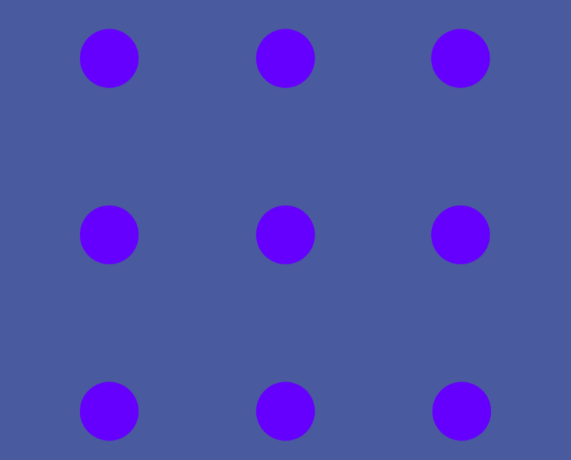 9 purple dots illusion