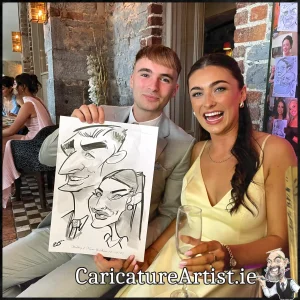 Hotel Kilkenny Wedding Entertainment Caricatures Irelands top rated caricaturist Allan Cavanagh (1)