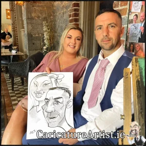 Hotel Kilkenny Wedding Entertainment Caricatures Irelands top rated caricaturist Allan Cavanagh (4)