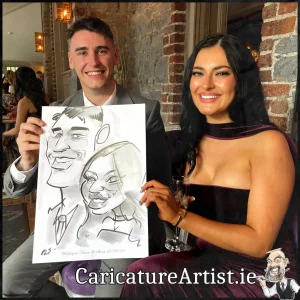 Hotel Kilkenny Wedding Entertainment Caricatures Irelands top rated caricaturist Allan Cavanagh (8)