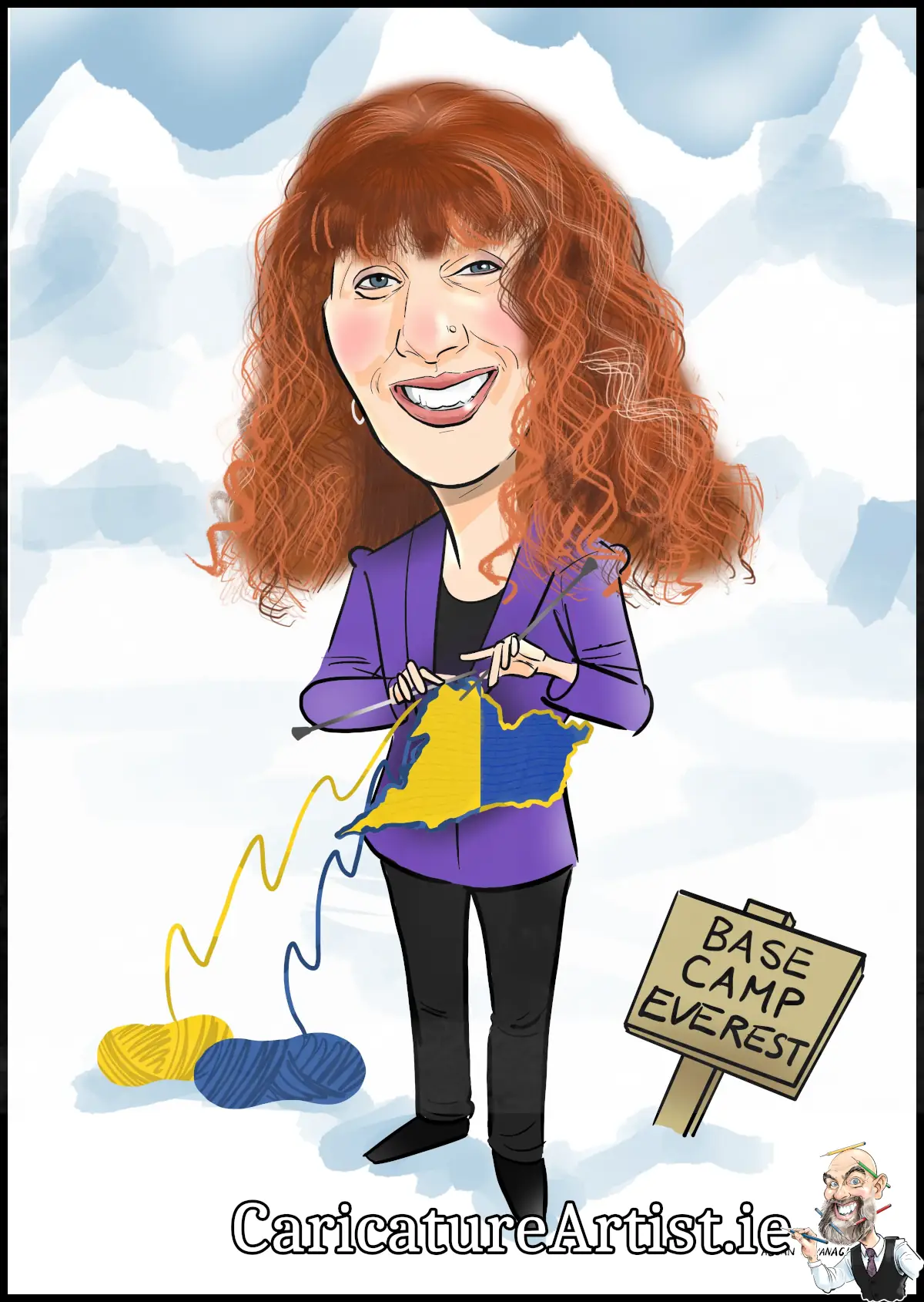 Donna McGettigan TD Sinn Fein County Clare Caricature