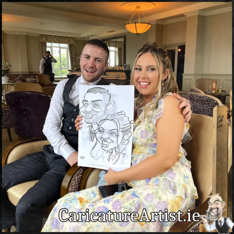 Salthill Galway Wedding Entertainment Caricatures by Allan Cavanagh (1)