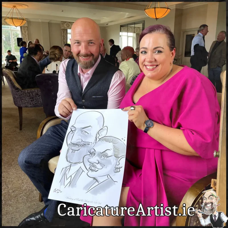 Salthill Galway Wedding Entertainment Caricatures by Allan Cavanagh (11)
