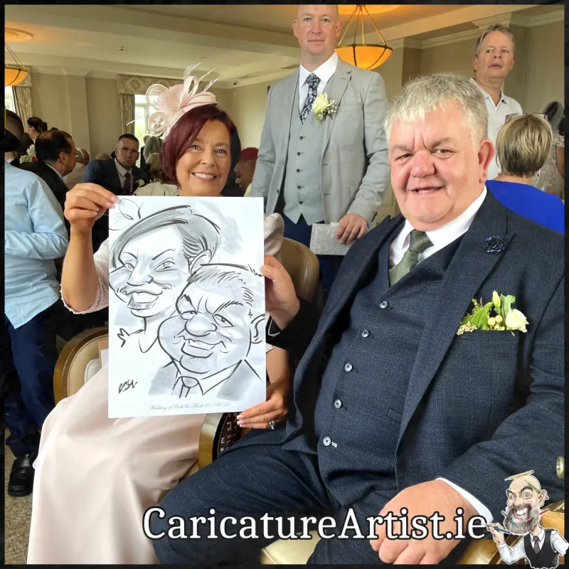 Salthill Galway Wedding Entertainment Caricatures by Allan Cavanagh (12)