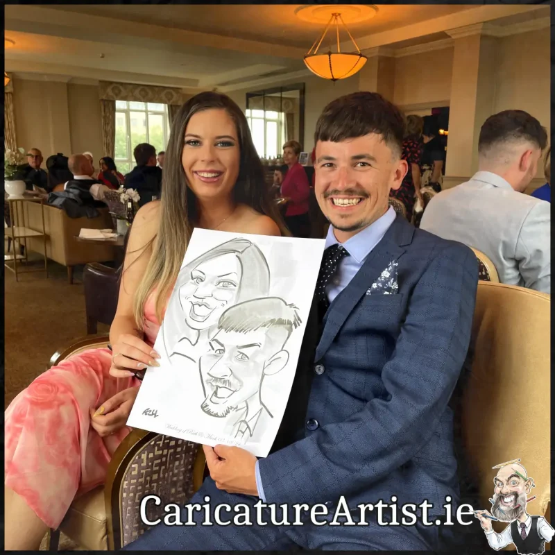 Salthill Galway Wedding Entertainment Caricatures by Allan Cavanagh (2)